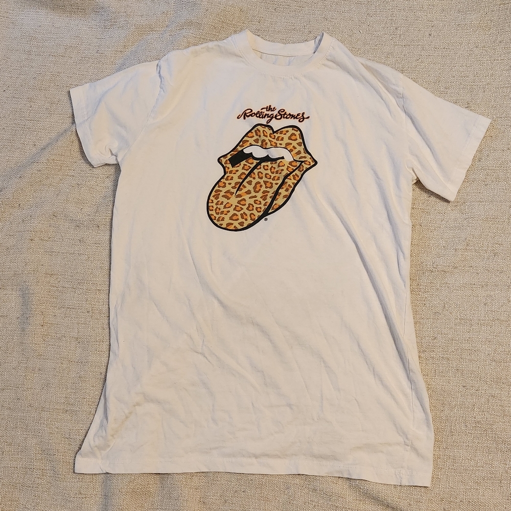 Rolling Stones White Graphic Tee